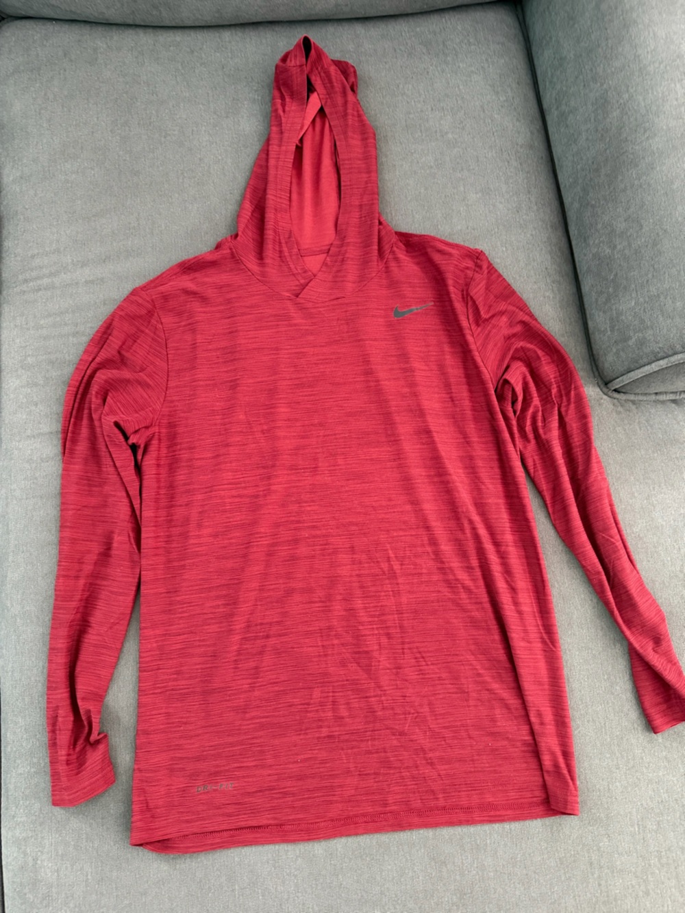 Nike Red Long Sleeve Dri-FIT Top